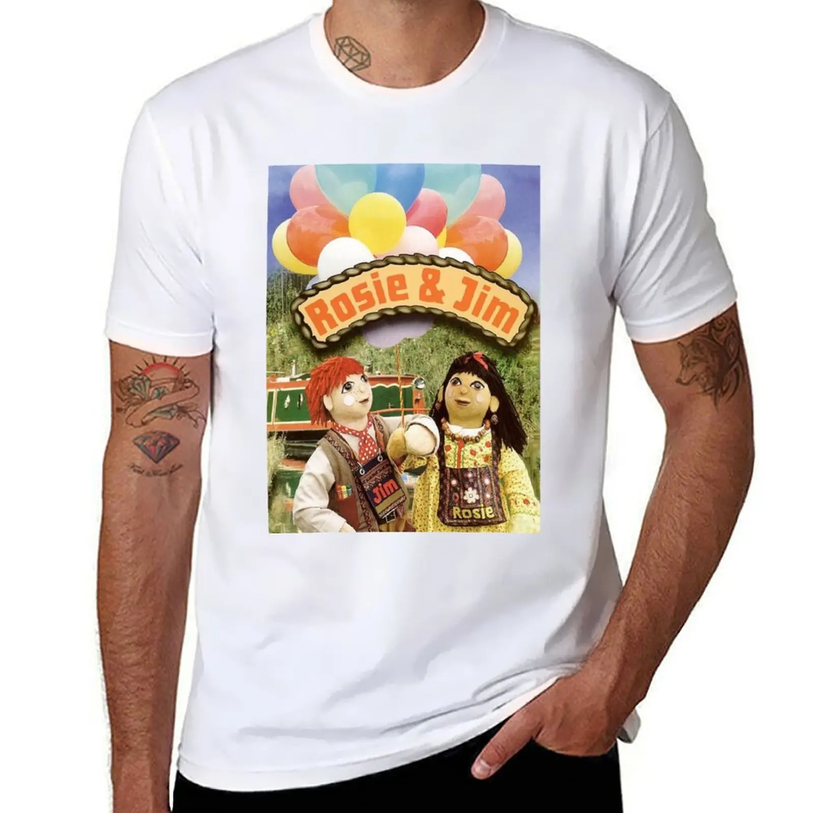 

Rosie Classic jim and T-Shirt Urban Style Print T-Shirt
