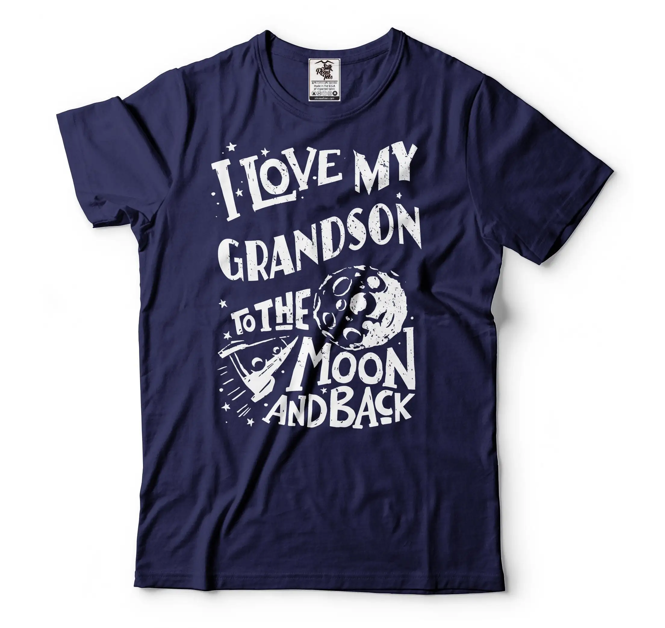 I Love My Grandson T Shirt Grandpa Grandma Mother'S Day Father'S Grandmother Grandfather