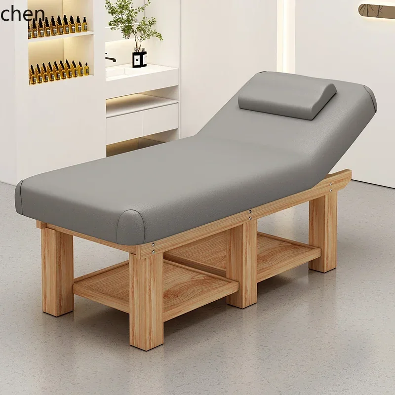 H1 latex solid wood special eyelash bed embroidery bed massage bed