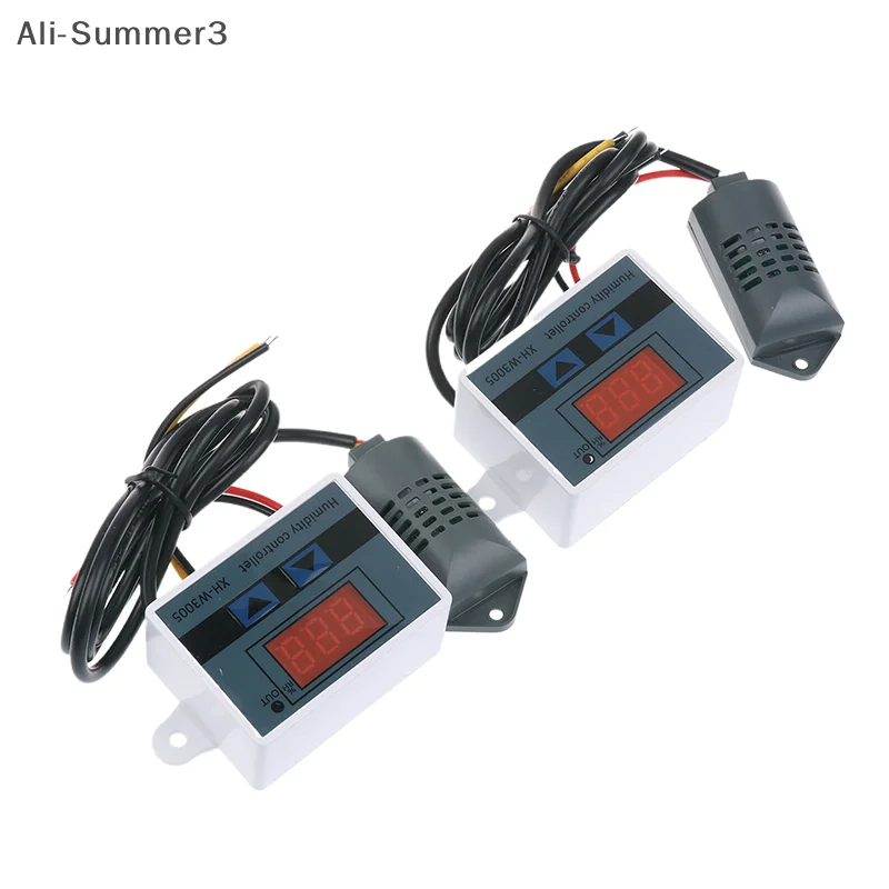XH-W3005 Cyfrowy regulator wilgotności 12V 24V 220V Humidostat Higrometr Przełącznik kontroli wilgotności Regulator + Czujnik wilgotności