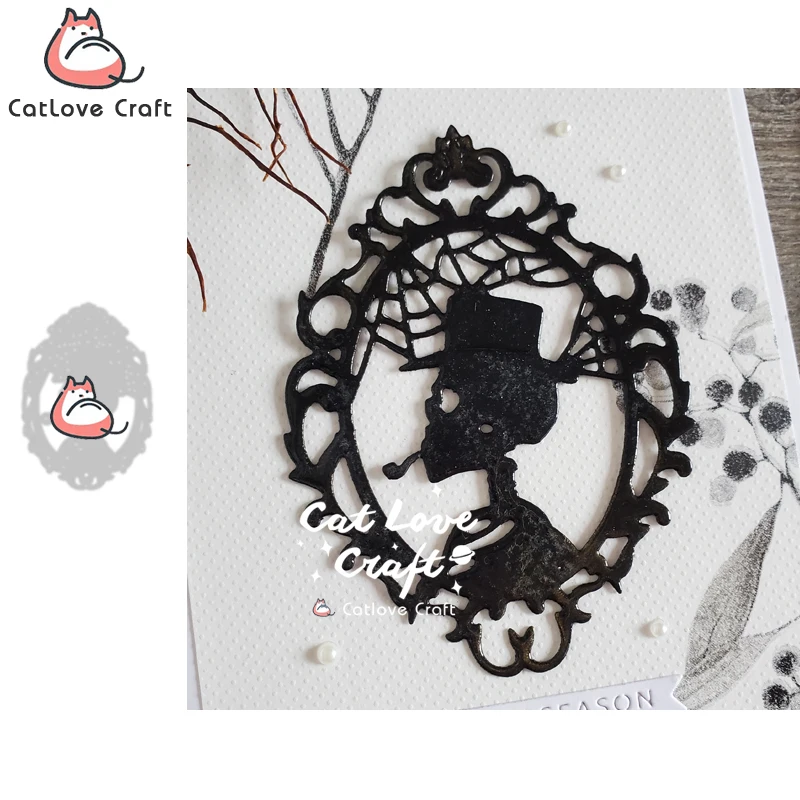 Catlove Halloween Skelett Rahmen Metall Stanzformen Scrapbooking Form Schablone Gestanzte Kartenherstellung DIY Handwerk Prägung Neue Stanzformen