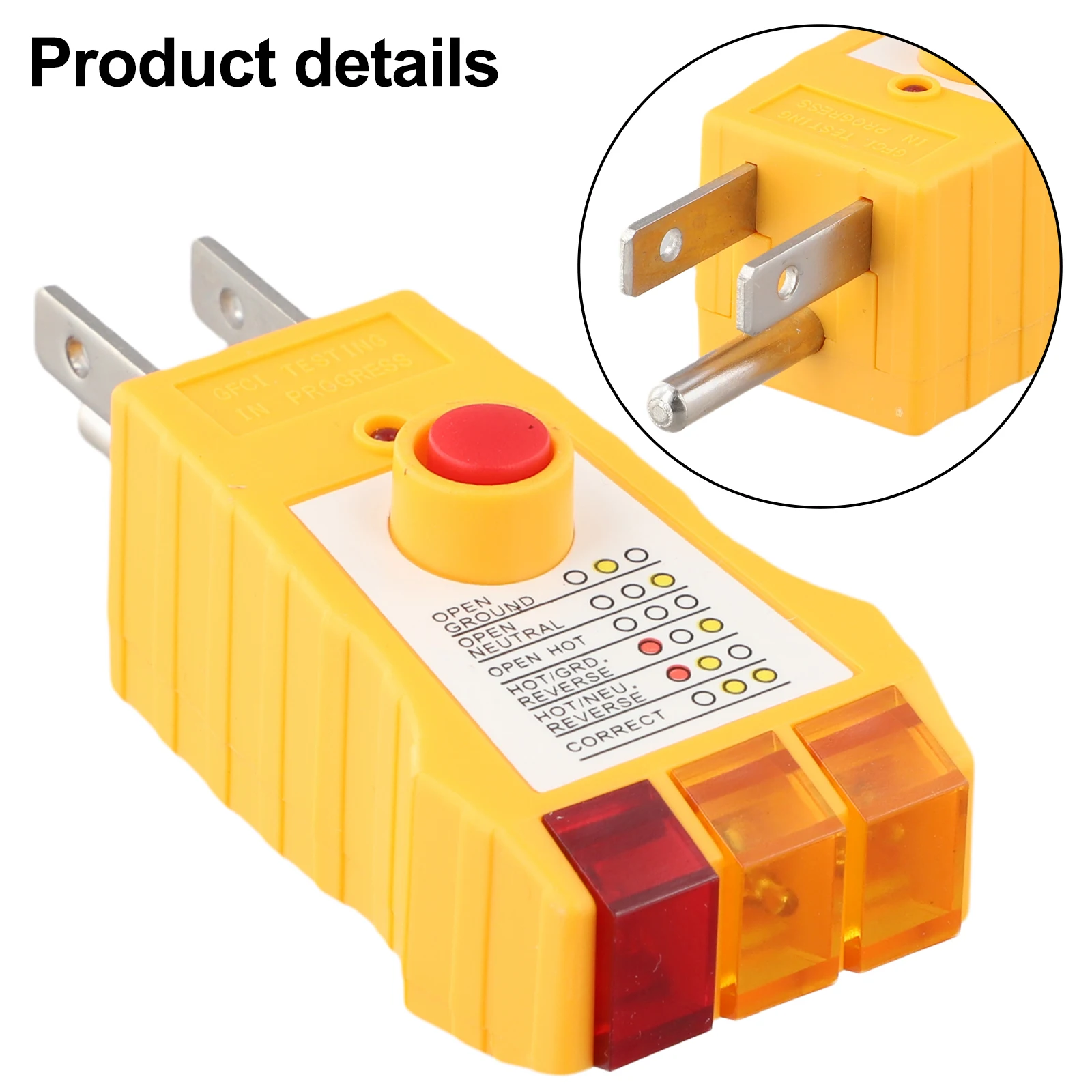 Electrical Fault Detector AC Receptacle Tester Compact Design Comprehensive Wiring Check Leakage Protector Detection