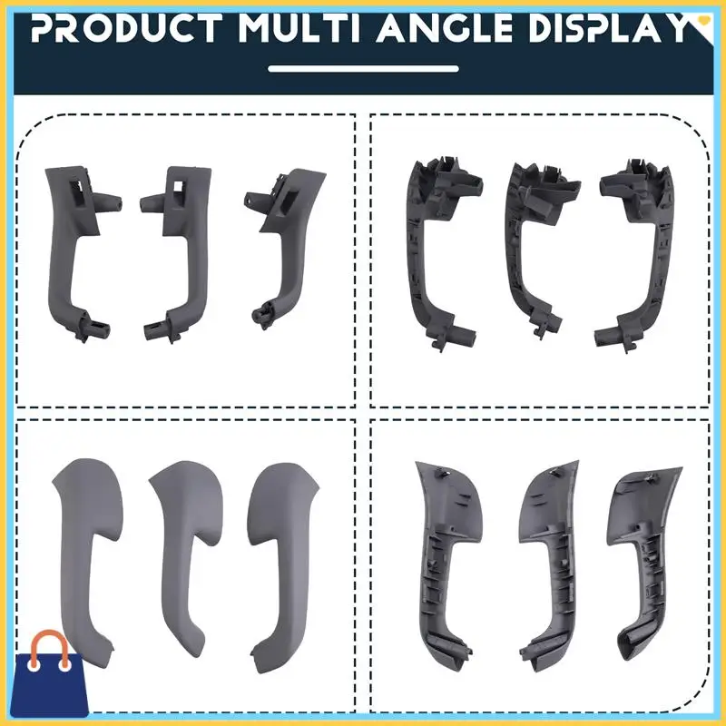 

Efficient 1K4868049C Gray Car Door Handle Interior Grab Cover For VW Golf 5 Gti MK5 Jetta MK5 LHD