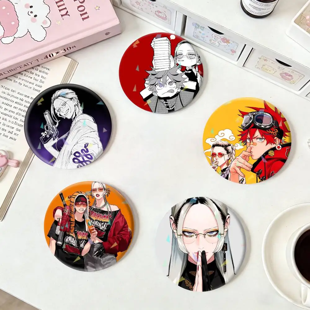 Gokurakugai Badges Niche Design Brooch for Backpack Lapel Pins Creative Accessories