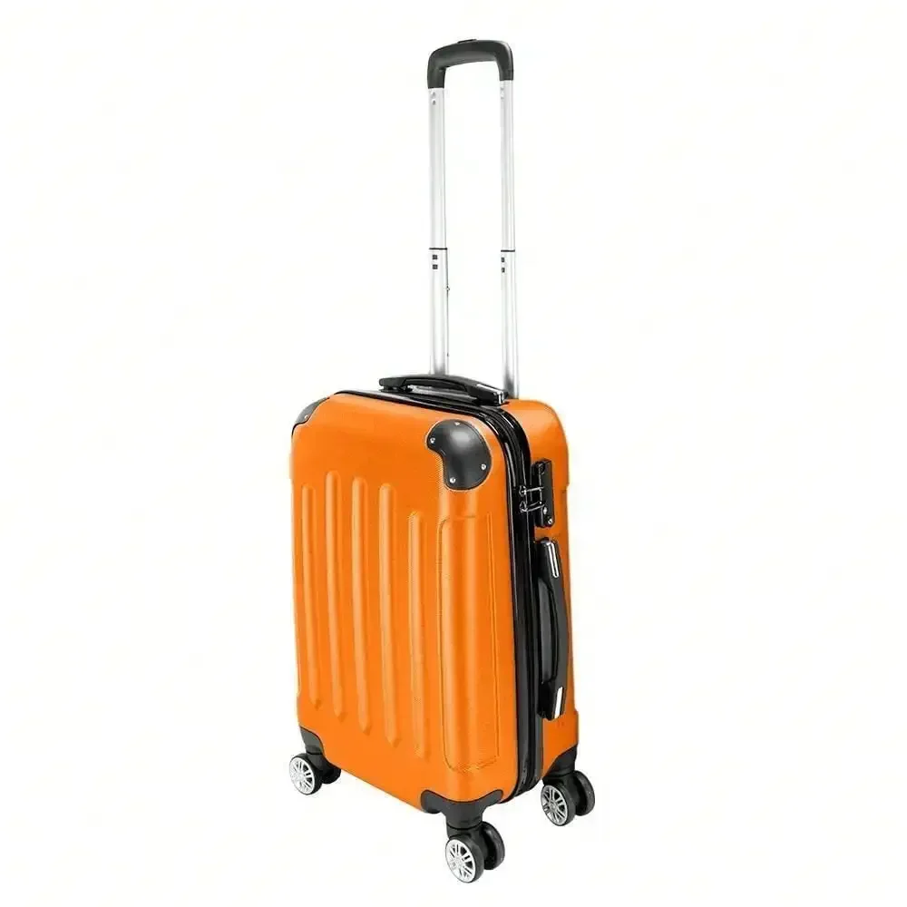 Conjunto de bagagem durável de 3 unidades ABS Trolley Spinner 20 "/24"/28 "mala casca dura