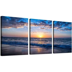 Large Size Office Wall Decor Sunrise blue sea view diamond painting New 2025 Diamond Mosaic embroidery Diy handmade Gift,