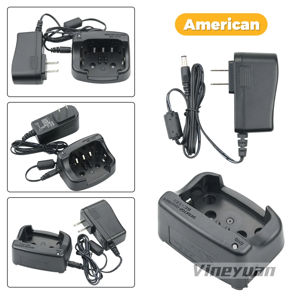 BC-173 Desktop Charger for Icom IC-M2A IC-M2 IC-GM1600 IC-M32 IC-M31 IC-M32 IC-M33 IC-M34 IC-M35 BP-224 BP-252 Battery Charger