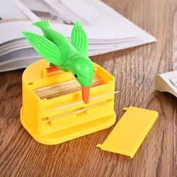 Little Bird Toothpick Box Automatic Press Type Picktooth Holder Kitchen Bar Supplies  Dispenser Desktop Decorations