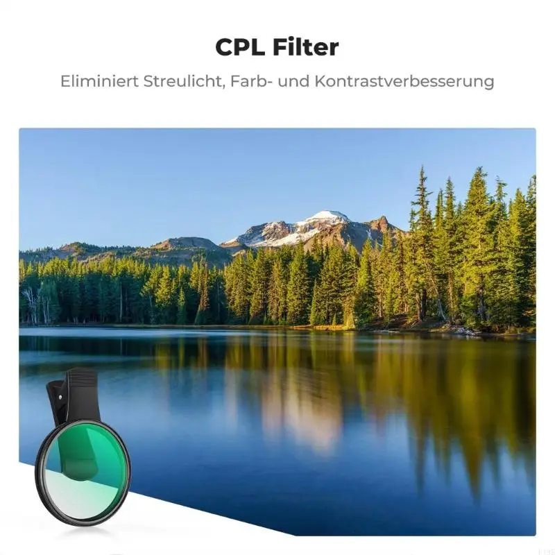 Quick Attach Polarizer Filter Clip On Filter set for Phone 16 F19E