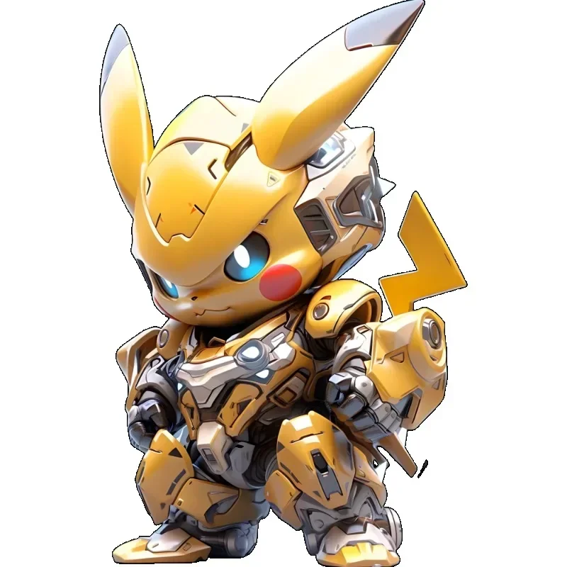 New Cool Mecha Pikachu Handsome Stickers Wall Painting Room Bedroom Desktop Wall Stickers Car Motorcycle Stickers Wholesale