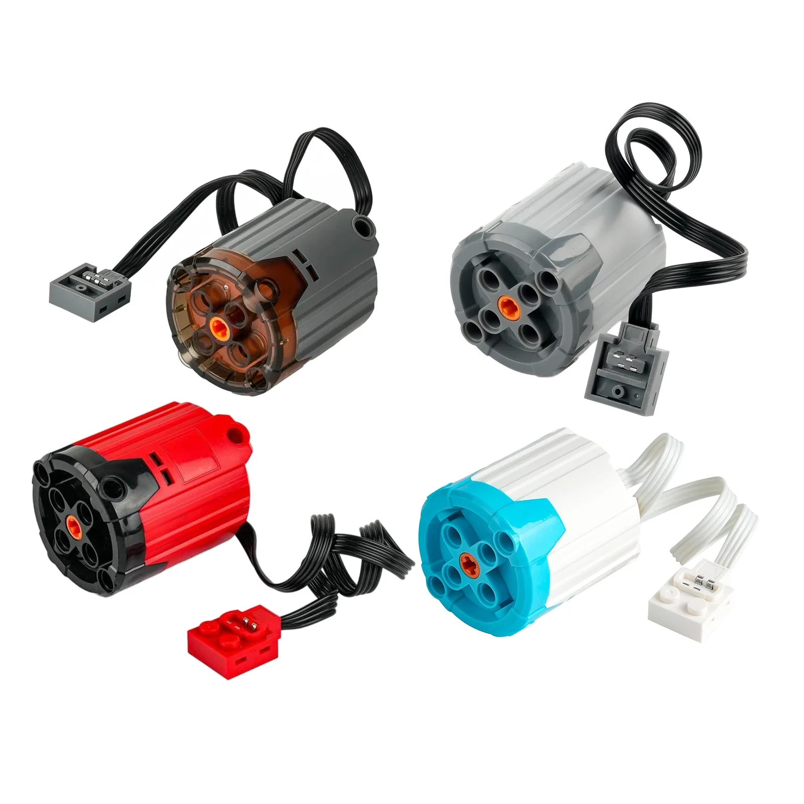 MOC Power Functions XL Motor Kit for Technical-Compatible Building Blocks DIY Projects Black, Red, Blue, Gray