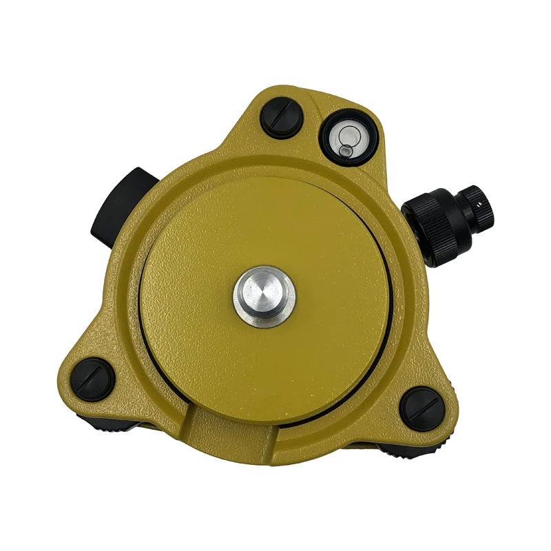 Tribrach Amarelo com o Portador Ótico do Adaptador de Plummet & de Gps Tribrach com X11 a Montagem Gira o Parafuso para a Estação Total Gps Gnss