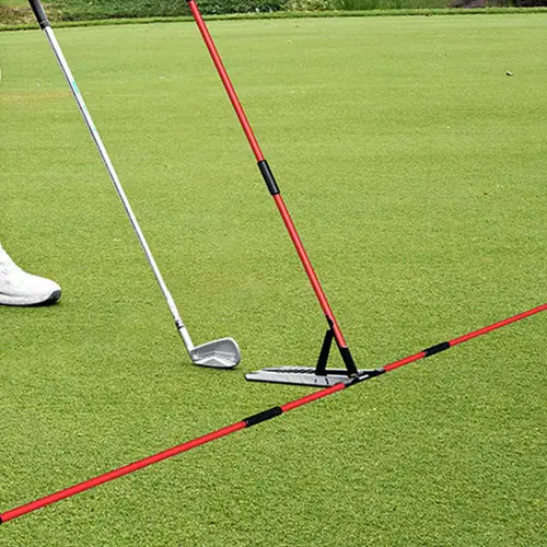 Imagen 2 del producto Varilla de alineación de Swing de Golf, soporte de palo de alineación de Golf, placa de práctica de Swing, entrenador, ángulo de oscilación, ajuste de postura, ayuda de corrección