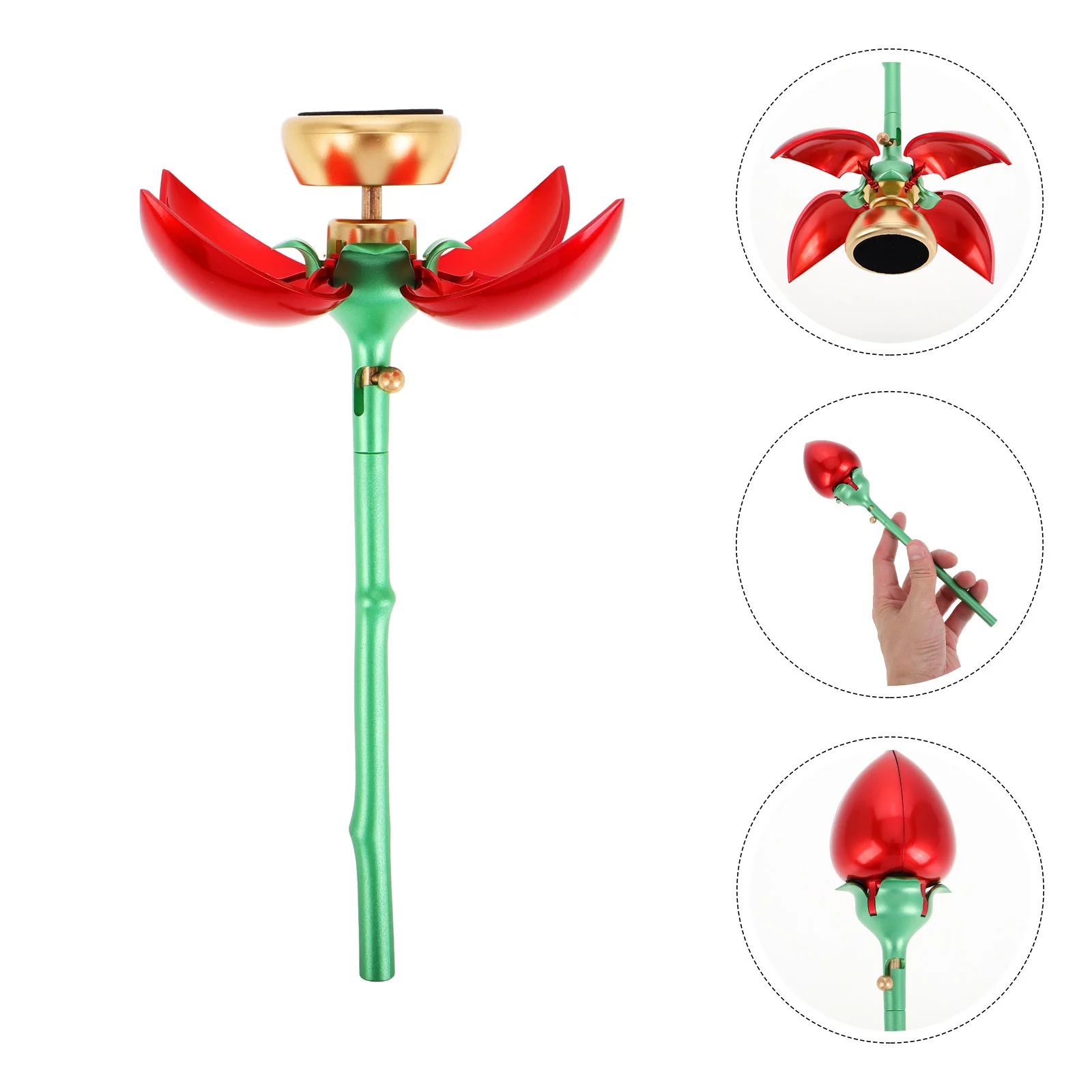 

Romantic Rose Wedding Ring Box Hand-Operated Rose Flower Jewelry Box Proposal Engagement Ring Case Proposal Decorations