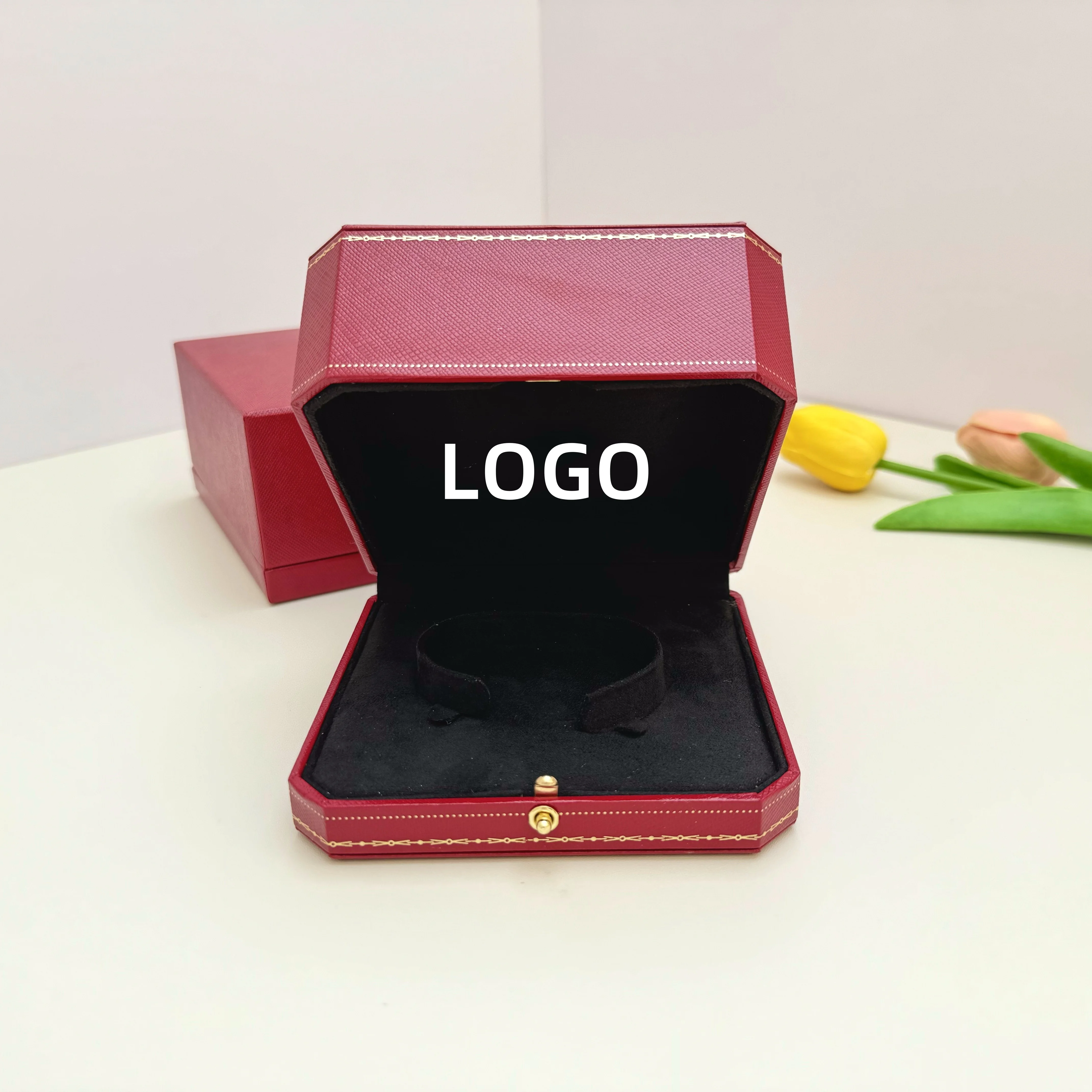 Luxury Octagonal Bangle Bracelet Box Classic Jewelry Cases Packaging For Necklace Pendant Display Case Ring Box