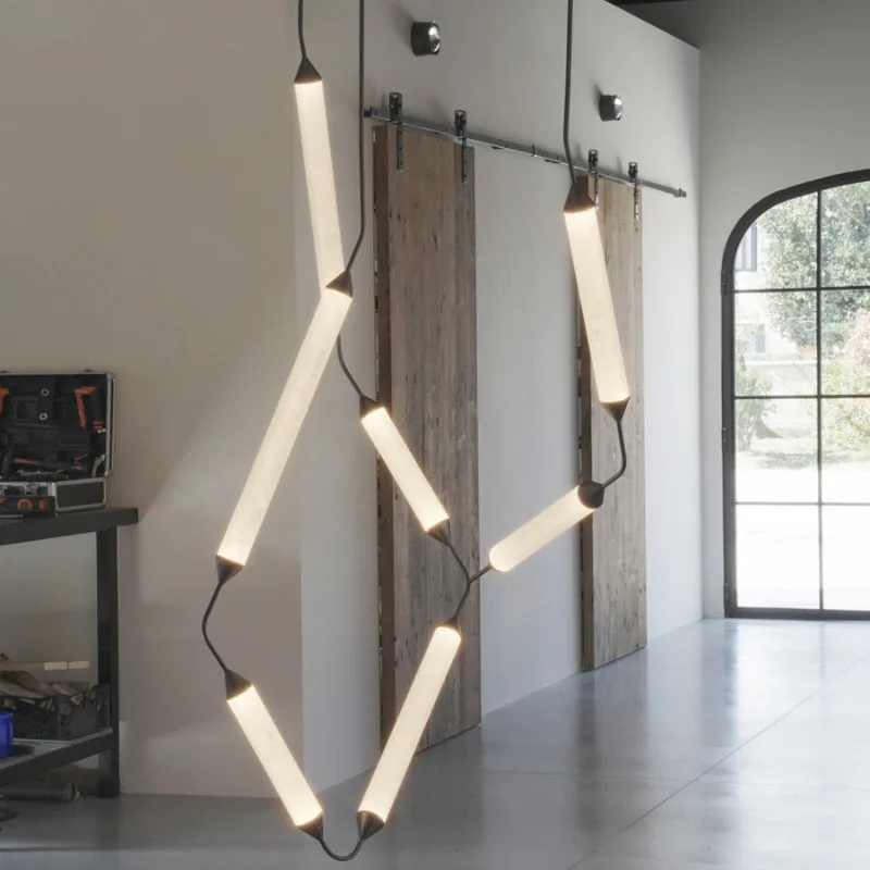 Light luxury high-end bedroom living room study chandelier floor lamp