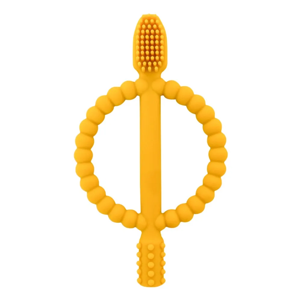 Massaggiagengive per bambini in silicone alimentare premium, senza BPA, sollievo dalla dentizione, giocattoli per la dentizione, massaggio alle gengive, bastoncini da masticare strutturati, giocattoli da viaggio
