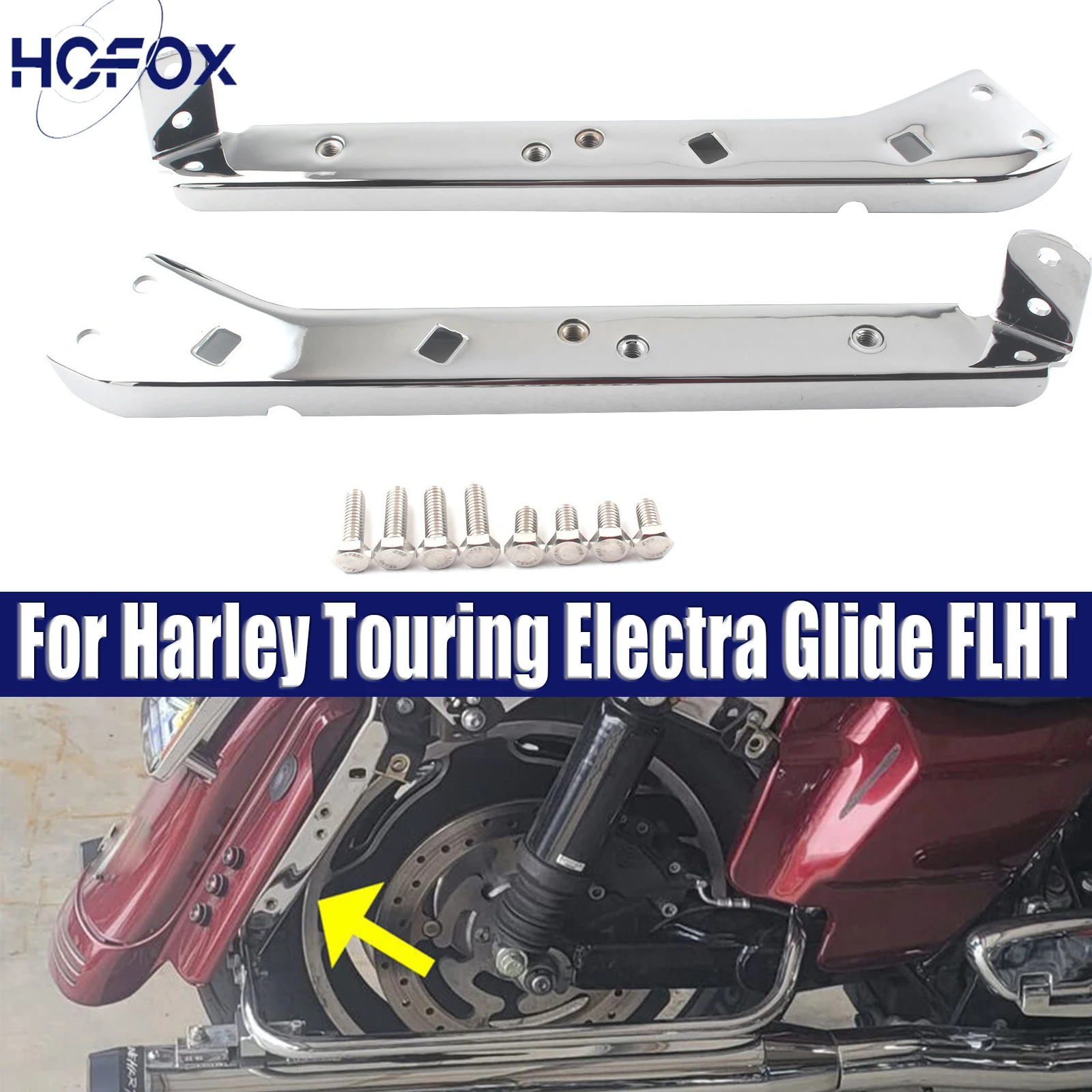 ل هارلي بجولة 1985-2008 دراجة نارية سحب الثقيلة السرج دعم كروم بين قوسين السكك الحديدية الخلفية الحرس