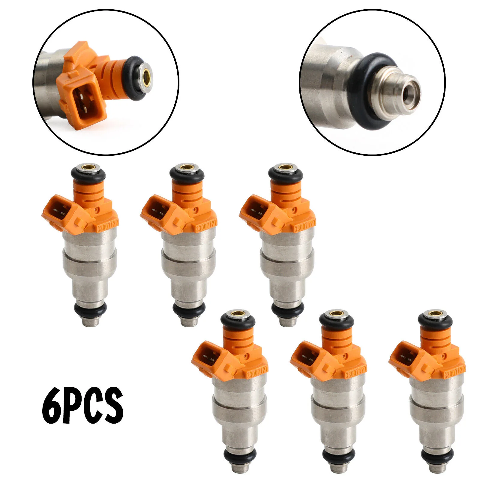

6X Fuel Injectors 53030343AB 33007127 For Wrangler Cherokee YJ 1987-1998 I6 4.0L
