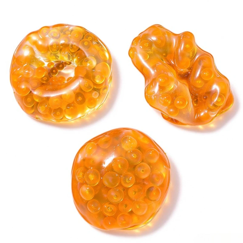 Coconut Oil Ice Beads Squishy Balls Squeeze Toy Super Soft Mochi Fidget Toy Moldable, Anxiety Relief for Adults Gift for Friends