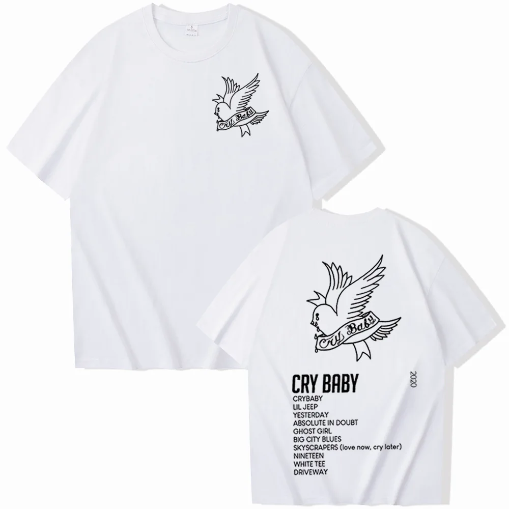 Lil Peep Crybaby 100% cotton summer men's round neck short-sleeved T-shirt outdoor casual hip-hop top street fashion men's wear