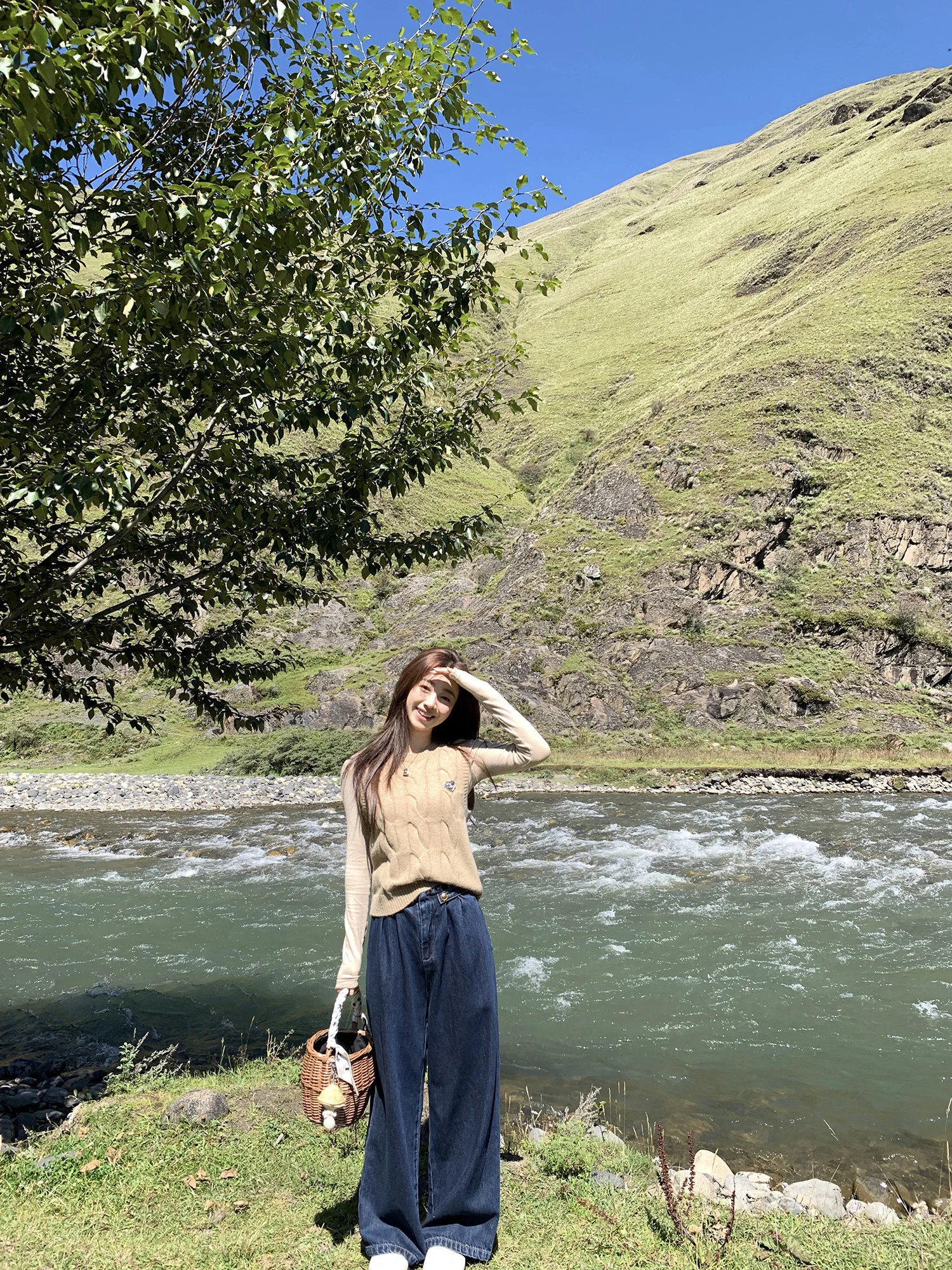 

Удобные мягкие широкие свободные джинсы в стиле ретро, золотые синие женские джинсовые брюки премиум-класса, осенние длинные брюки Faion