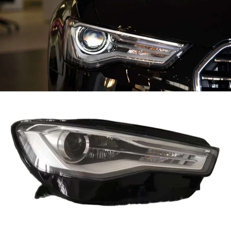 Apto para audi a6 farol 2016-2018 audi a6c7 faróis a6 s6 farol xenon hid conjunto do farol a6c7pa farol 4g0941005f