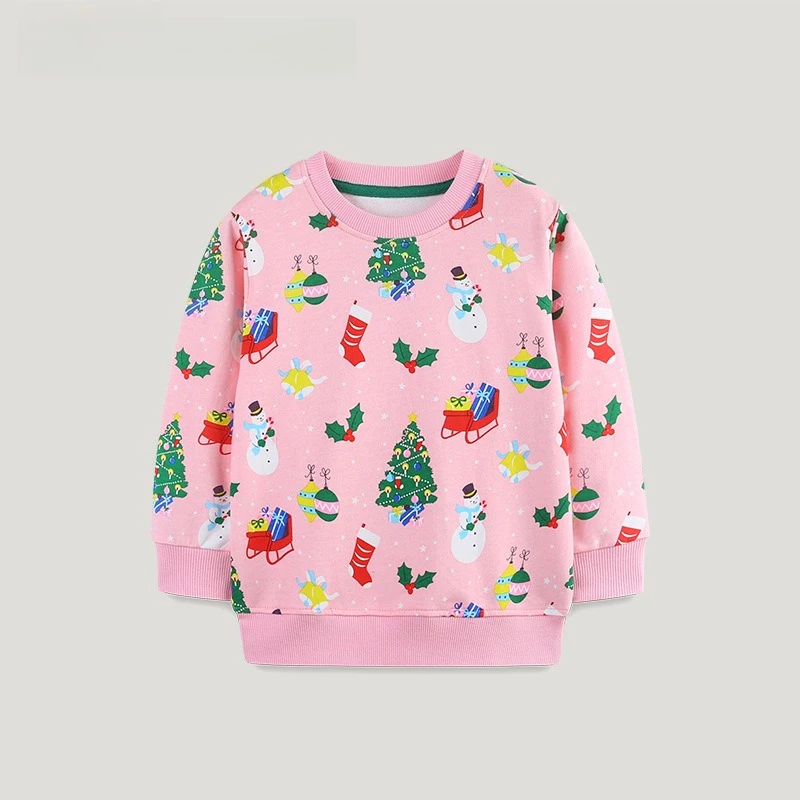 

Christmas Kids' Pullover Hoodie,Fun Cartoon Holiday Sweatshirt For Boys And Girls,Cozy Comfortable Children's Clothes 2-7 Years