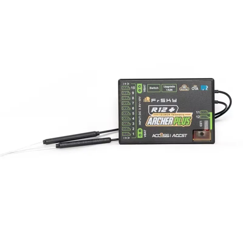 Frsky ARCHER PLUS R12+ Receivers PWM/SBUS/FBUS/S.Port Compatibility 2.4GHz ACCESS / ACCST D16 capable transmitters