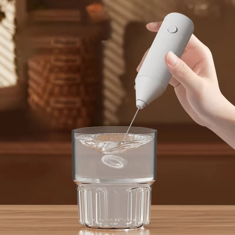 1 set of electric milk frother, milk frother battery, AA size electric coffee mixer, egg beater, cream frother, blender