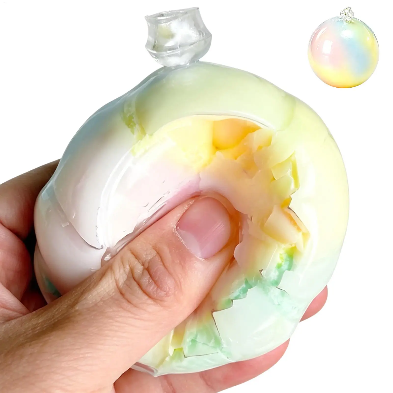 Squeeze Stress Ball Cracked Wax Soft Squishyed Fidget Toy Desk Toy For Stress Relief Office Study Break Adults Party Gifts