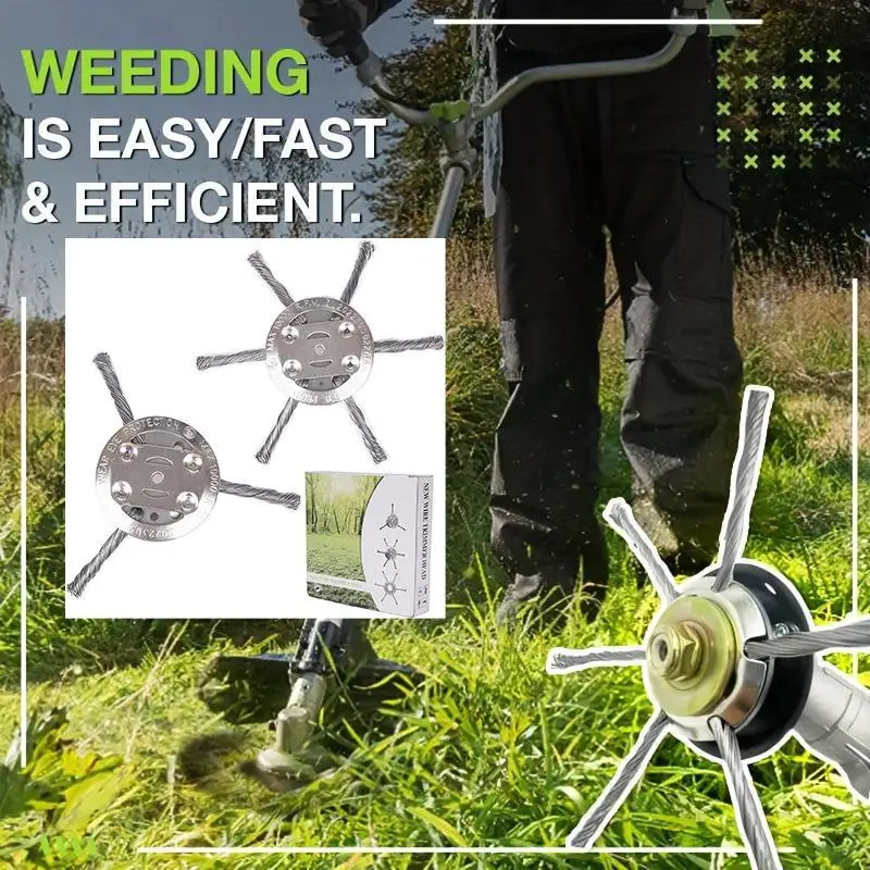 Steel Wire Grass Trimmer Head String Trimmer Replacement Wire Weed Remover Tool Garden Lawn Maintenance Accessory