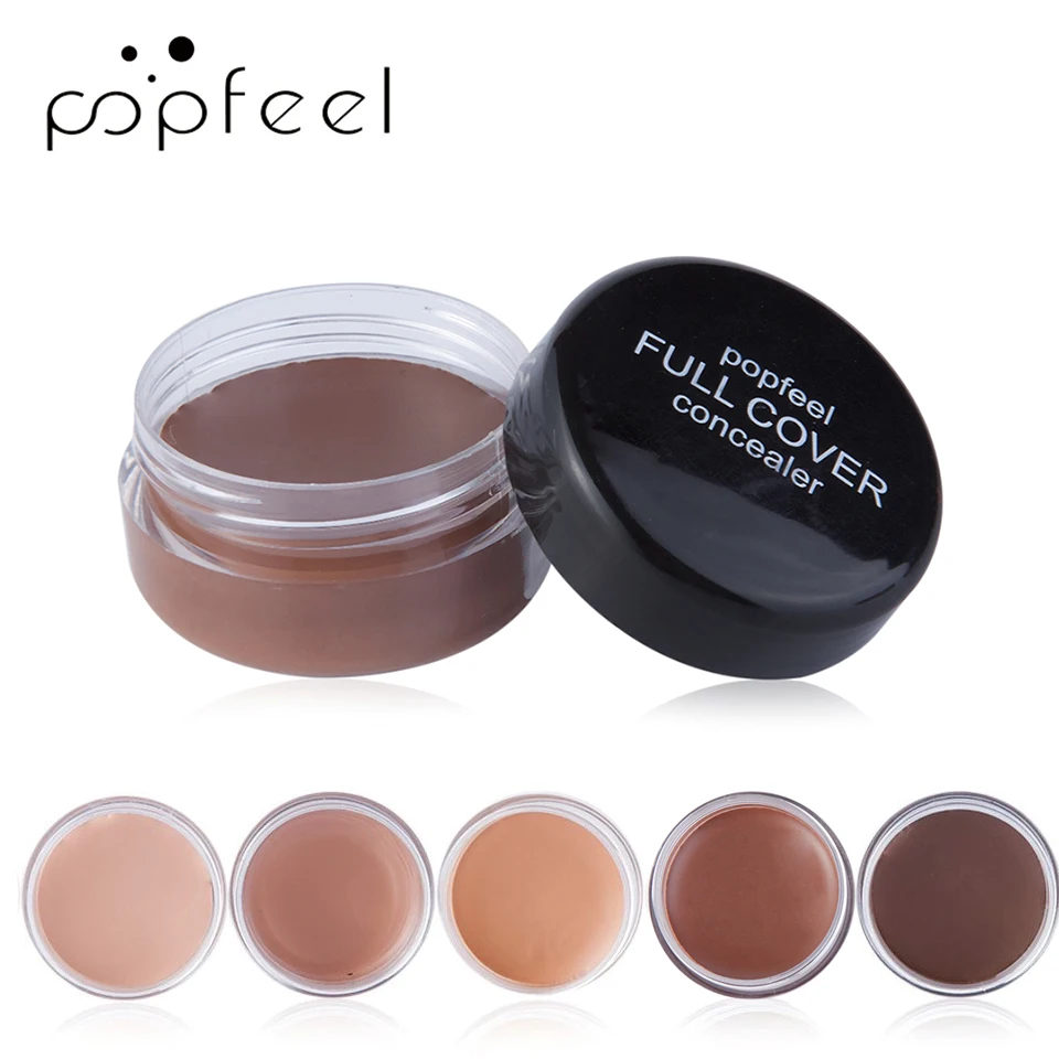 POPFEEL Full Coverage Concealer Makeup, Waterproof Matte Smooth Concealer Corrector for Dark Spot Under Eye Circles/Blemishes