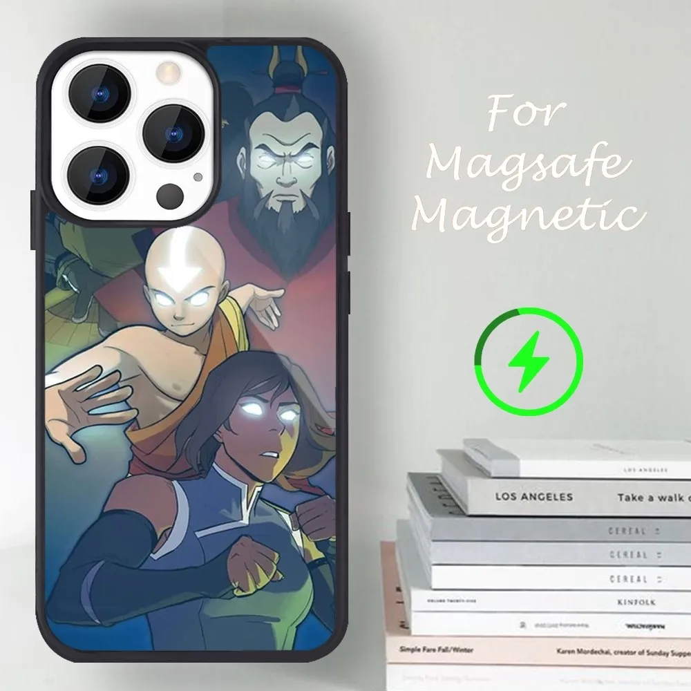 Movie A-Avatar The Legend of Korra Phone Case For iPhone 14 13 12 11 15 Pro Max Magsafe Magnetic image 4