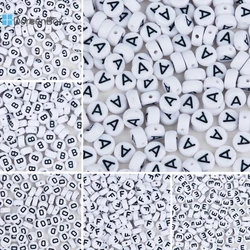 500 PCs Doreen Box Acrylic Spacer Beads 26 Alphabet/Letter