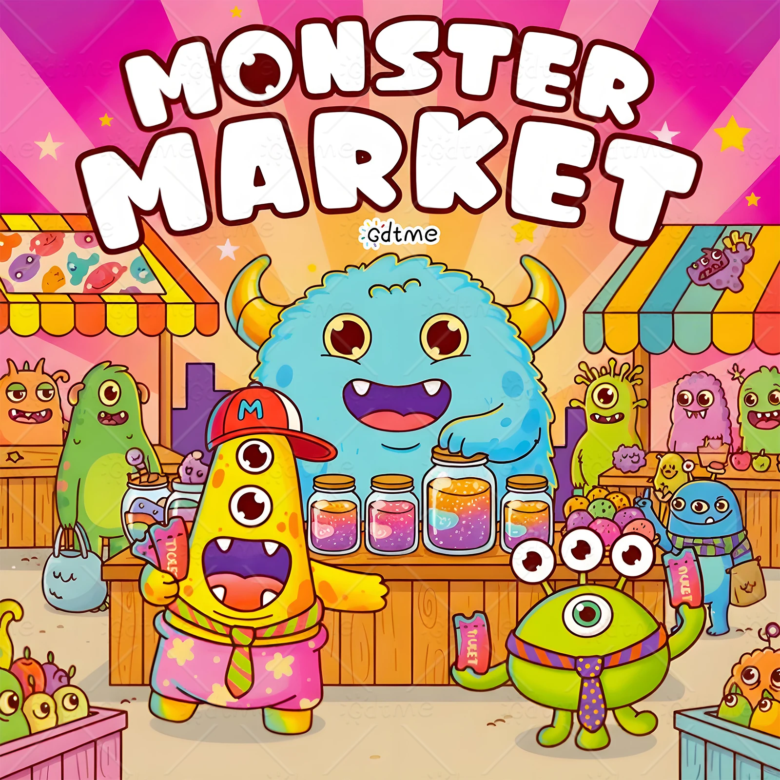 

MONSTER MARKET Coloring Book for Adult Relieve Stress Kill Time DIY Painting Drawing Book Kids Educational Toys Perfect Gift ﻿