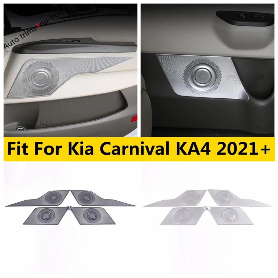 

Fit For Kia Carnival KA4 2021 - 2024 Inside Door Stereo Speaker Audio Sound Loudspeaker Cover Trim Auto Accessories