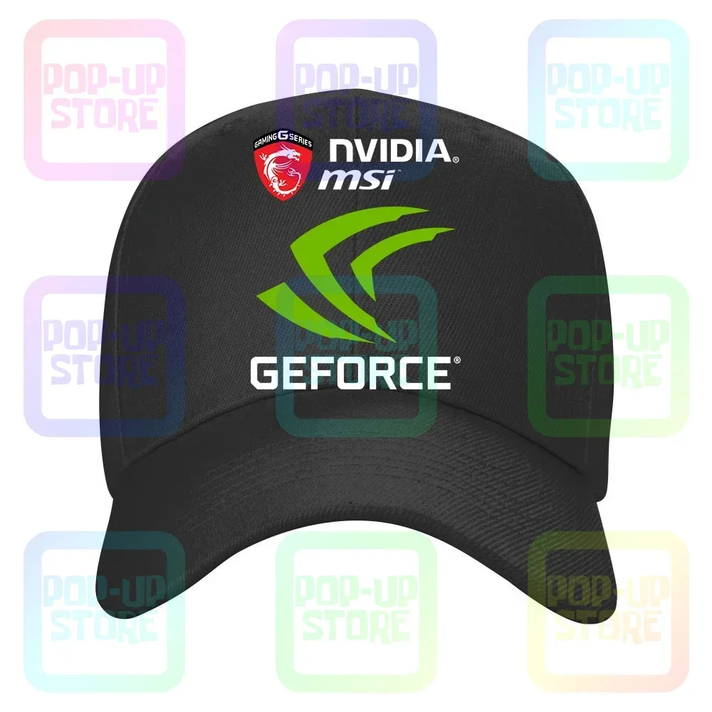 جديد 2018 Nvidia Gforce Msi Gaming Sjirt Amd القطن سائق شاحنة قبعات قبعة بيسبول للرجال والنساء