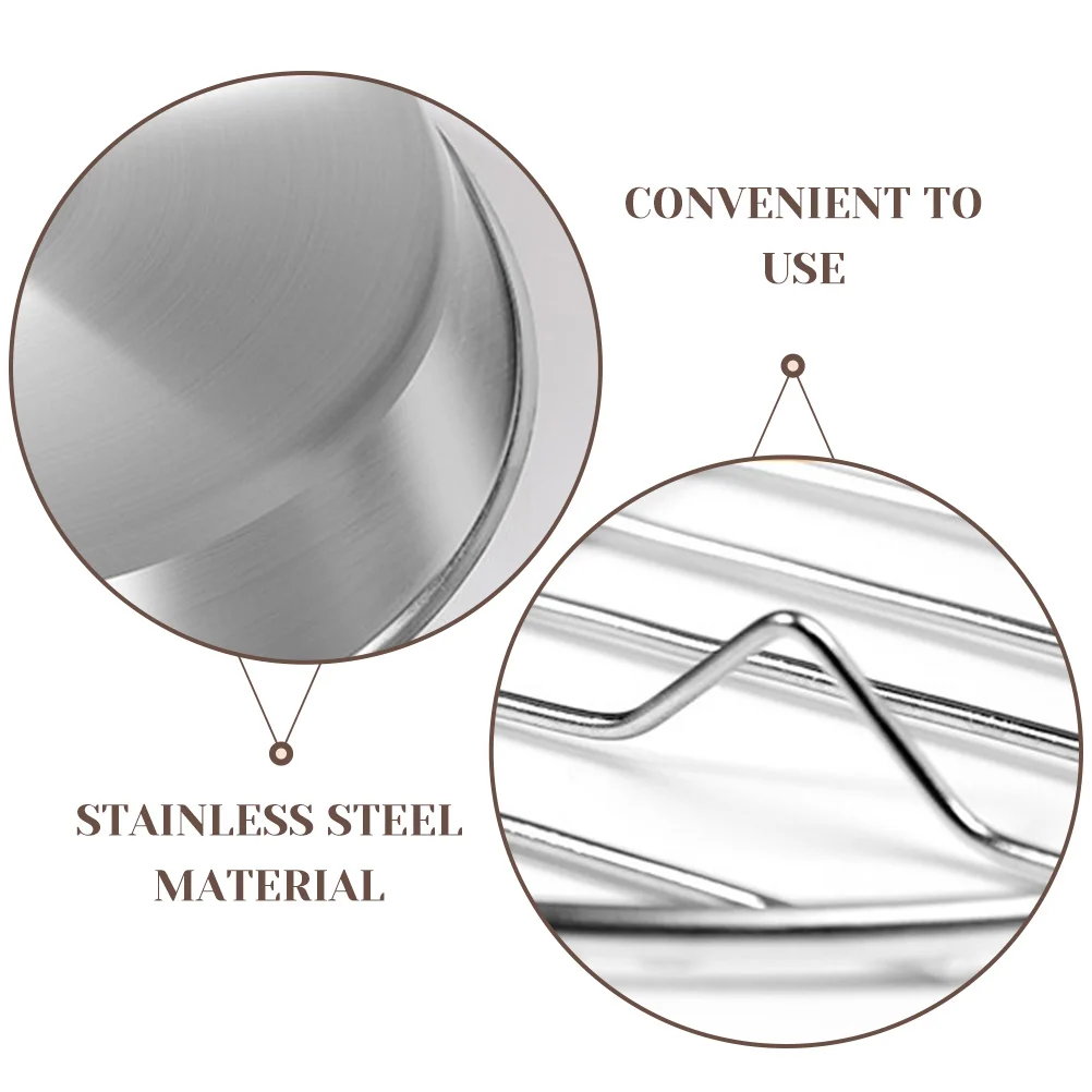 

1 Set Stainless Steel Bbq Plate With Grilling Tray Oil Draining Mesh Grill Baking Kitchen Use Roasting Pan For Turkey Stainless