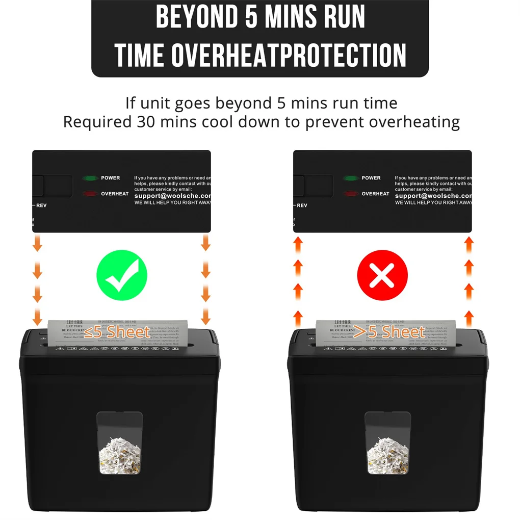 Home Crosscut Paper Shredder 6