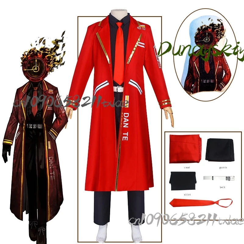 

Данте ‌ Косплей Костюм Парик Limbus Cos Company Game Jirai Kei Cool Kawaii Аниме Высокое Качество Хэллоуин Вечеринка