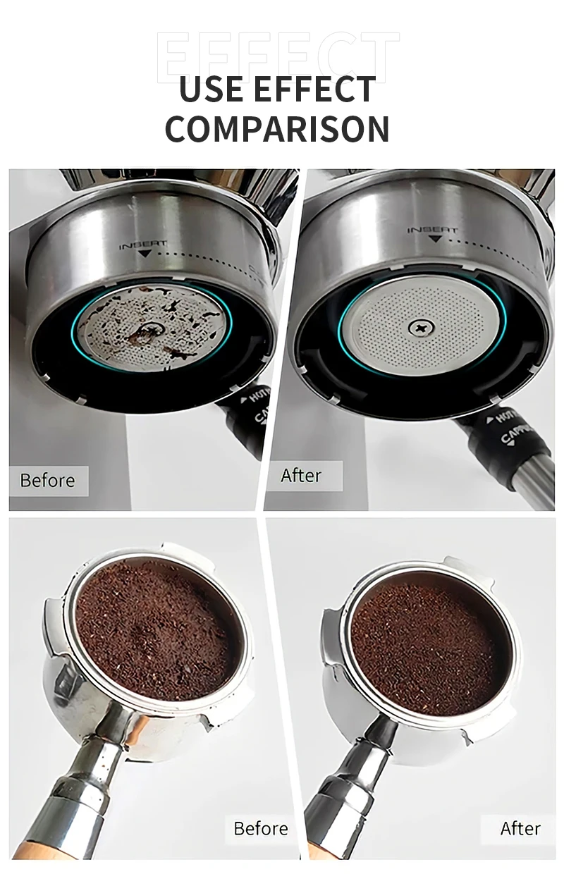 Wiederverwendbare Espresso Puck Sieb Filter Kontakt Dusche Mesh Für 51MM 54MM 58MM Breville Siebträger Barista Maschine Zubehör – Detail 14