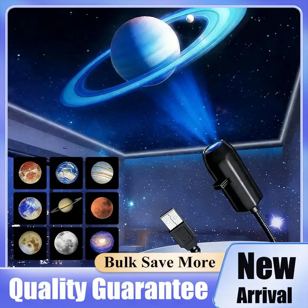

3/6/10Pcs Projection Patterns LED USB Projector Light Adjustable Whale Butterfly Jellyfish Starfish Night Light Festival Gift