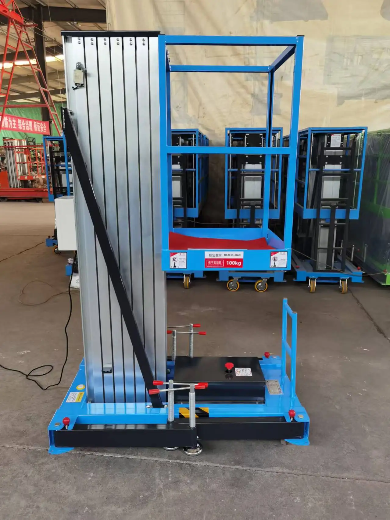 

New Electric Aluminum Alloy Lift Platform 10m Max Height SJL10-250-3 Model For Food Manufacturing & Construction Industries
