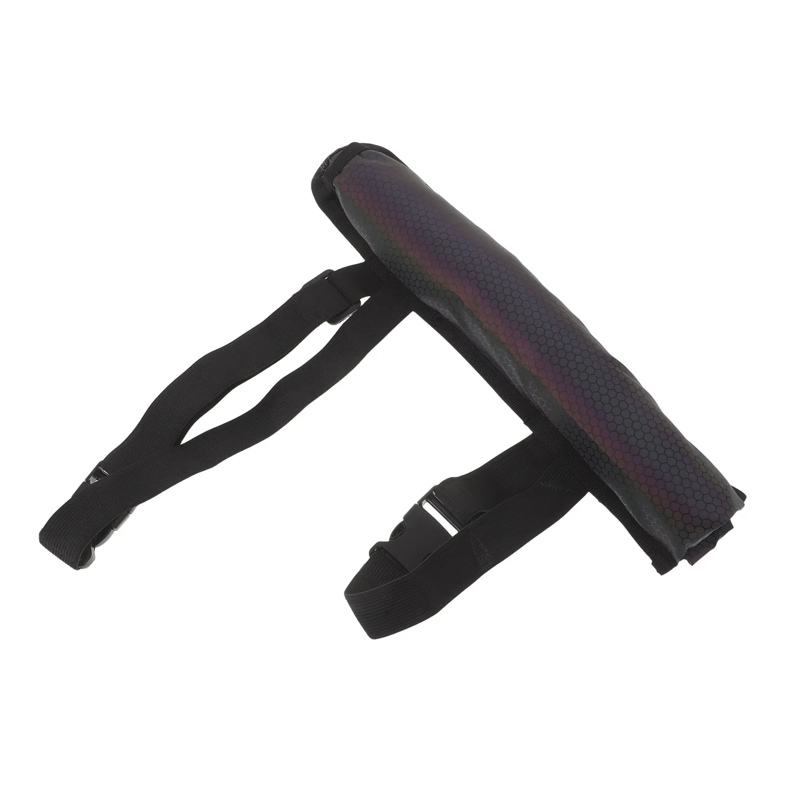 Festival Fan Leg Reflective Fabric Pouch Adjustable Strap Folding Hand Fan Carrier Portable Lightweight