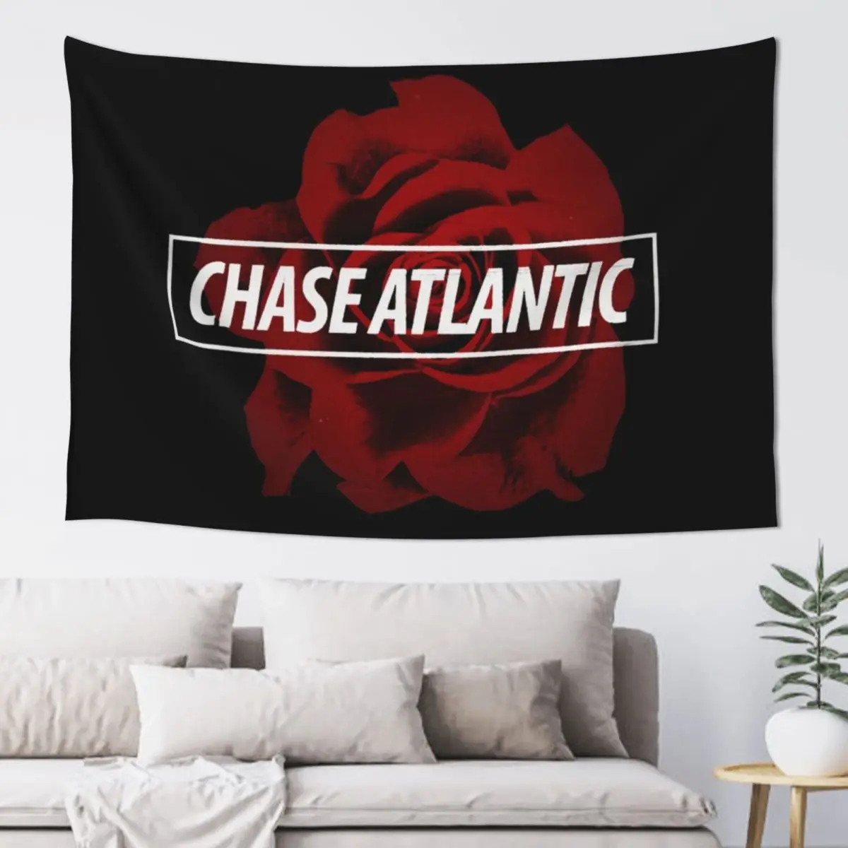 Chase Atlantic Rose Logo Tapestry Home Decor Accessories Bedrooms Decorations Tapestry