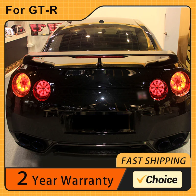 

Стайлинг автомобиля для Nissan GTR FULL светодиодные задние фонари 2007-2018 GTR задний фонарь задний DRL противотуманный тормозной сигнал поворота фонари заднего хода