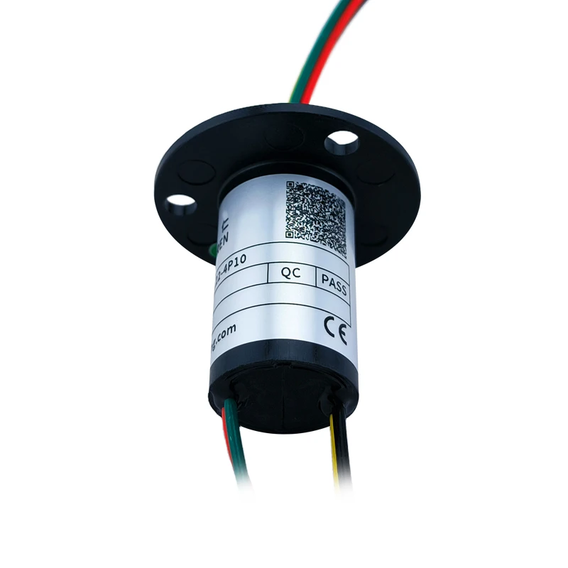 OD 22mm 4-way 10A small capped slip ring 10A rotating collector ring UAV slip ring