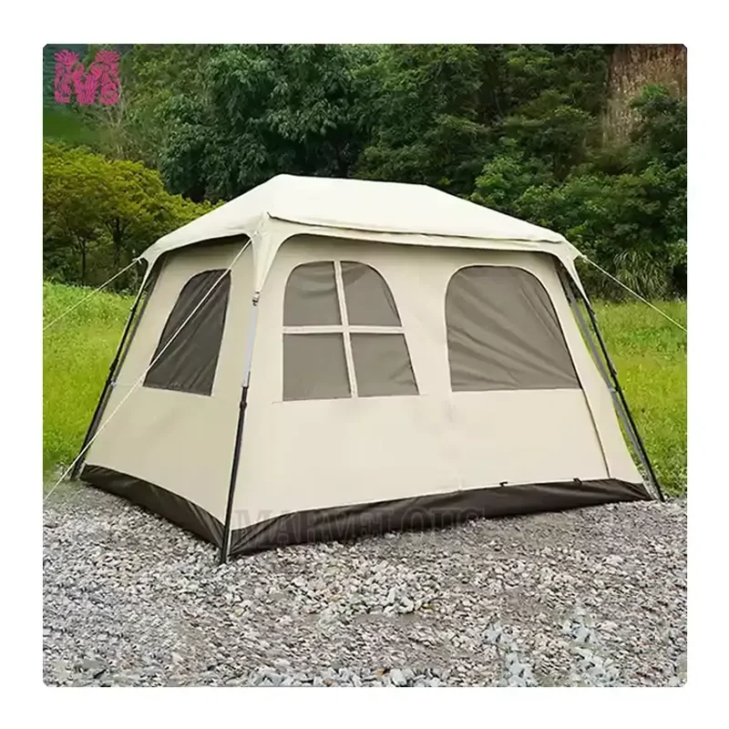 Quick Set-Up 3-4 Person Oxford Fabric Family Camping Tent for Outdoor Multi-Camping Adventures