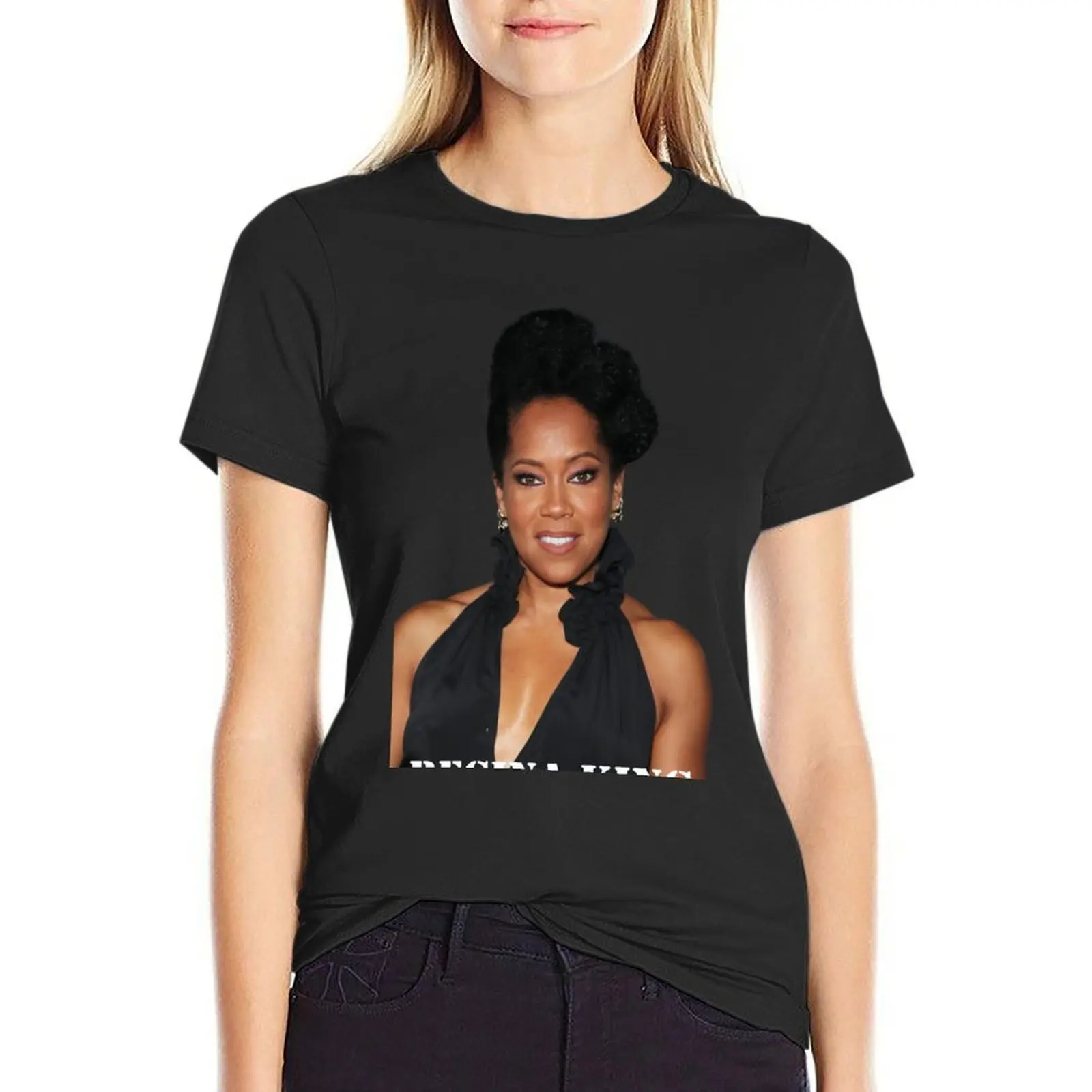 Regina King , Regina King actor 2022 T-Shirt kawaii clothes graphics summer clothes Aesthetic clothing Women's t-shirt